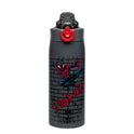 Zak Designs Marvel Spider-Man Sage Kids Water Bottle For School or Travel, 19oz Stainless Steel Water Bottle With Straw, Handle, and Leak-Proof, Pop-Up Spout Cover (Miles Morales)