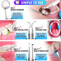 G.CATACC Dental Tools, Dental Pick Teeth Cleaning Tools Hygiene Kit, Plaque Remover for Teeth, Professional Stainless Steel Tooth Scraper Plaque Tartar Cleaner - with Case