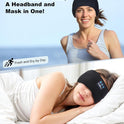 MUSICOZY Sleep Headphones Bluetooth 5.4 Headband, Sports Wireless Earphones Sweat Resistant Earbuds Sleeping Headphone with Ultra-Thin HD Stereo Speaker for Workout Running Cool Gadgets Unique Gifts