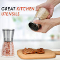 Original Stainless Steel Salt or Pepper Grinder - Top Spice Mill with Ceramic Blades, Brushed Stainless Steel and Adjustable Coarseness By Pepper Grinder （Single Package）