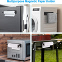 Paper Towel Holder, Magnetic Paper Towel Holder for Fridge, Toilet Paper Roll Holder Magnet Towel Rack Wall Mount Fridge Organizer for Paper Towels Rolls Bathroom Pantry RV Kitchen Storage
