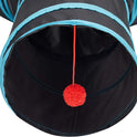 Tempcore Pet Cat Tunnel Tube Cat Toys 3 Way Collapsible, Tunnels for Indoor Cats，Kitty Bored Peek Hole Toy Ball Cat, Puppy, Kitty, Kitten, Rabbit