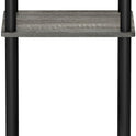 Furinno JUST Side Table, 3-Tier End Table, Open Shelves Night Stand, Bedside Table, Toolless Assembly, for Living Room, Bedroom, Bathroom, French Oak