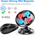 Coolpow【2 Packs 】Magnetic Phone Holder for car【Strong Magnet】phone holders for your car phone holder Mount for Car【4 Metal Plate】Universal Dash cell phone car mount for iphone Samsung car accessories