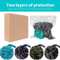 Bath Loofah Shower Sponge Body Back Scrubber Soft Mesh Shower Puffs Exfoliating Loofa for Women & Men Bath Accessories Cleaning Tool (Pack of 4 60G Loofah, Dark Elf)