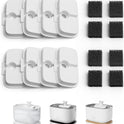 PETLIBRO Replacement Filters for Dockstream Cat Water Fountain PLWF005 PLWF115 PLWF105, 4 Months Set of Replacement Filters for Ultra Quiet Pet Water Fountain,White 8 Count (Pack of 1)
