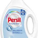 Persil Free & Sensitive Liquid Laundry Detergent, Unscented and Hypoallergenic for Sensitive Skin, 2X Concentrated, 82.5 fl oz, 110 Loads