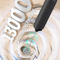 CIRCLE JOY Rechargeable Milk Frother Hanheld, Dual Coil Whisk Head Electric Coffee Frother, Portable Hand Frother Wand Drink Mixer for Matcha Lattes Cappuccino, Kitchen Gifts, Black