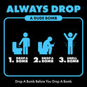 DUDE Bombs - Toilet Stank Eliminator - 1 Pack, 40 Pods - Fresh Scent 2-in-1 Stank Eliminator + Toilet Bowl Freshener - Refreshing Blend of Lavender, Cedar, Lime, and Eucalyptus