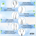 GTEX Dental Tools, Dental Pick, Plaque Remover for Teeth, Teeth Cleaning Tools, Plaque Tartar Remover for Teeth, Dental Picks for Teeth Cleaning, Teeth Cleaning Kit, Dentist Tools