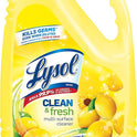 Lysol Multi-Surface Cleaner, Sanitizing and Disinfecting Pour, to Clean and Deodorize, Sparkling Lemon and Sunflower Essence, 144 Fl Oz