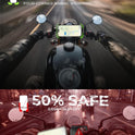 LISEN Bike Phone Holder, Super Easy Install Ultra Stable Motorcycle Phone Mount, Bicycle Handlebar Holder Mount for Adults Kids, Bike Bicycle Ebike Gear Accessories, for iPhone Samsung Google Pixel
