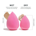 AOA Studio Latex-Free Makeup Sponge Set of 6, Super Soft for Powder, Cream & Liquid - Cart Shape