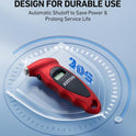 AstroAI Digital Tire Pressure Gauge 0-150PSI, Accurate in 0.1 Increments, Stocking Stuffers with Backlit LCD and Presta Valve Adaptor, 4 Units of Measurement for Car Truck Bicycle, Red