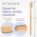 Bamboo Toothbrushes Medium Bristles 10 Pack - BPA Free Medium Bristles Toothbrushes for Adults - Eco-Friendly, Natural Wooden Toothbrush