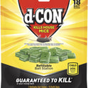 d-CON Refillable Corner Fit Mouse Bait Station, 1 Trap + 18 Bait Refills