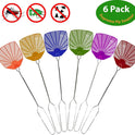 Supreme Bug & Fly Swatter 6-Pack – Braided Metal Handle 6 Pack Fly Swatters, Multi Pack Colors, – for Indoor/Outdoor – Flyswatter