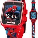 Accutime Marvel Spider-Man Red Educational Touchscreen Smart Watch Toy for Boys, Girls, Toddlers - Selfie Cam, Learning Games, Alarm, Calculator, Pedometer, and More (Model: SPD4588AZ)