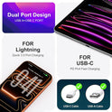3 Pack USB C Wall Charger, 20W Durable Dual Port QC+PD 3.0 Power Adapter, Double Fast Plug Charging Block for iPhone 14/15/16/17 Pro/Pro Max/Plus, XS/XR/X, Watch Series 8/7 Cube，White