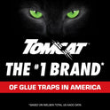 Tomcat Glue Traps Mouse Size with Eugenol for Enhanced Stickiness for Mice, Cockroaches, and Spiders, 6 Traps