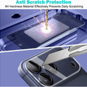 PEHAEL 3+3Pack for iPhone 17 Pro Max Privacy Screen Protector with Camera Lens Protector Full Coverage Anti-Spy Tempered Glass Film 9H Hardness Easy Installation Bubble Free [6.9 inch]