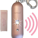 Personal Safety Alarm – Travel Safe Waterproof – Gift for Women College Girls – Self Defense Keychain – Extra Loud Siren – Strobe Light – Cute Key Chains Protection (Rose Gold)