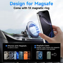 ANDERY Car Phone Holder for Magsafe [78+LBS Strongest Suction & 2400gf Magnetic] 360° Adjustable Car Phone Mount, Phone Holders for Your Car for iPhone 17 Pro Max 16 15 14 13 12 Air Plus, Carbon Fiber