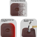 Pan Scraper, 5 Pcs Pot Scraper Plastic, Pot Scraper Non Scratch for Cast Iron, Pot and Pan Cleaning, Sturdy Scraper Kitchen Tool