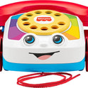 Fisher-Price Toddler Pull Toy Chatter Telephone Pretend Phone with Rotary Dial and Wheels for Walking Play Ages 1+ years