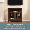 Convenience Concepts Big Sur Highboy TV Stand 36" - Modern Entertainment Center For TVs up to 40", Storage Cabinet for Dining, Living Room, & Entryway, Console Hall Table with Shelves, Espresso