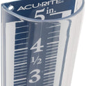 AcuRite 5" Capacity Easy-to-Read Magnifying Rain Gauge, Acrylic (00850A3)