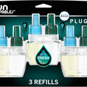Febreze Plug in Air Freshener, Odor-Fighting Scented Oil Refill, Air Fresheners for Home and Bathroom and Kitchen, Long Lasting for Strong Odors, Unstopables Fresh Scent, 0.87oz Refills, 3 Count