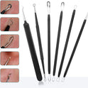 Blackhead Remover Pimple Popper Tool Kit - (6 Piece Kit) - Professional Stainless Pimples Comedone Extractor Removal Tool