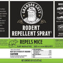 Grandpa Gus's Rodent Repellent Spray, Peppermint & Cinnamon Oil, Prevents Mouse/Rats from Nesting & Chewing on Wires, 16 fl oz (Pack of 1)