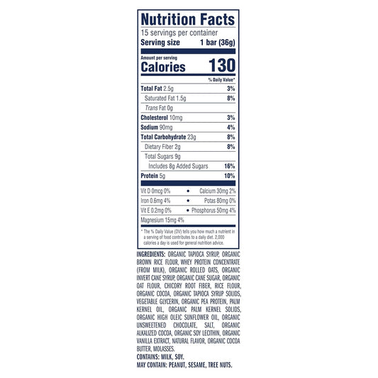Zbar Protein - Chocolate Chip - Crispy Snack Bars - Made with Organic Oats - Non-GMO - 5g Protein - Gluten Free Protein Bars (15 Pack)