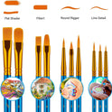 Paint Brushes Set for Acrylic Painting, 20 Pcs Oil Watercolor Acrylic Paint Brush, Artist Paintbrushes for Body Face Rock Canvas, Kids Adult Drawing Arts Crafts Supplies, Blue
