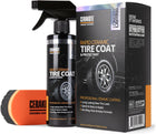 CERAKOTE Rapid Ceramic Tire Coat – Showroom New Tire Shine – Deep Tire Black Finish – Lasts Up to 10x Longer – No Sling, Non-Greasy Ceramic Tire Coating for Car, Truck & SUV – Easy Application (10oz)