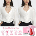 Stitch Gun with 6 Fine Needles,4000 Pcs Micro Fasteners(2000 White & 2000 Black).Quick Clothing Fixer Stitch Gun for Clothes Quick Stitchy Sewing Gun Clothing Tag Gun for Clothes