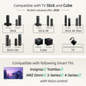 Replacement Remote for All Fire Series, TV Stick (HD, 4K, 4K Max, Lite), TV Cube and Omni, Insignia, Toshiba, Smart TVs, with Voice Control