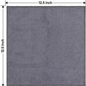 HOMEXCEL Microfiber Cleaning Cloth 12 Pack, 12.5 x 12.5 inch Microfiber Towels for Cars, Ultra Absorbent Washing Cloth, Lint Free Streak Free Cleaning Rags for Car, Kitchen, and Window (Grey)