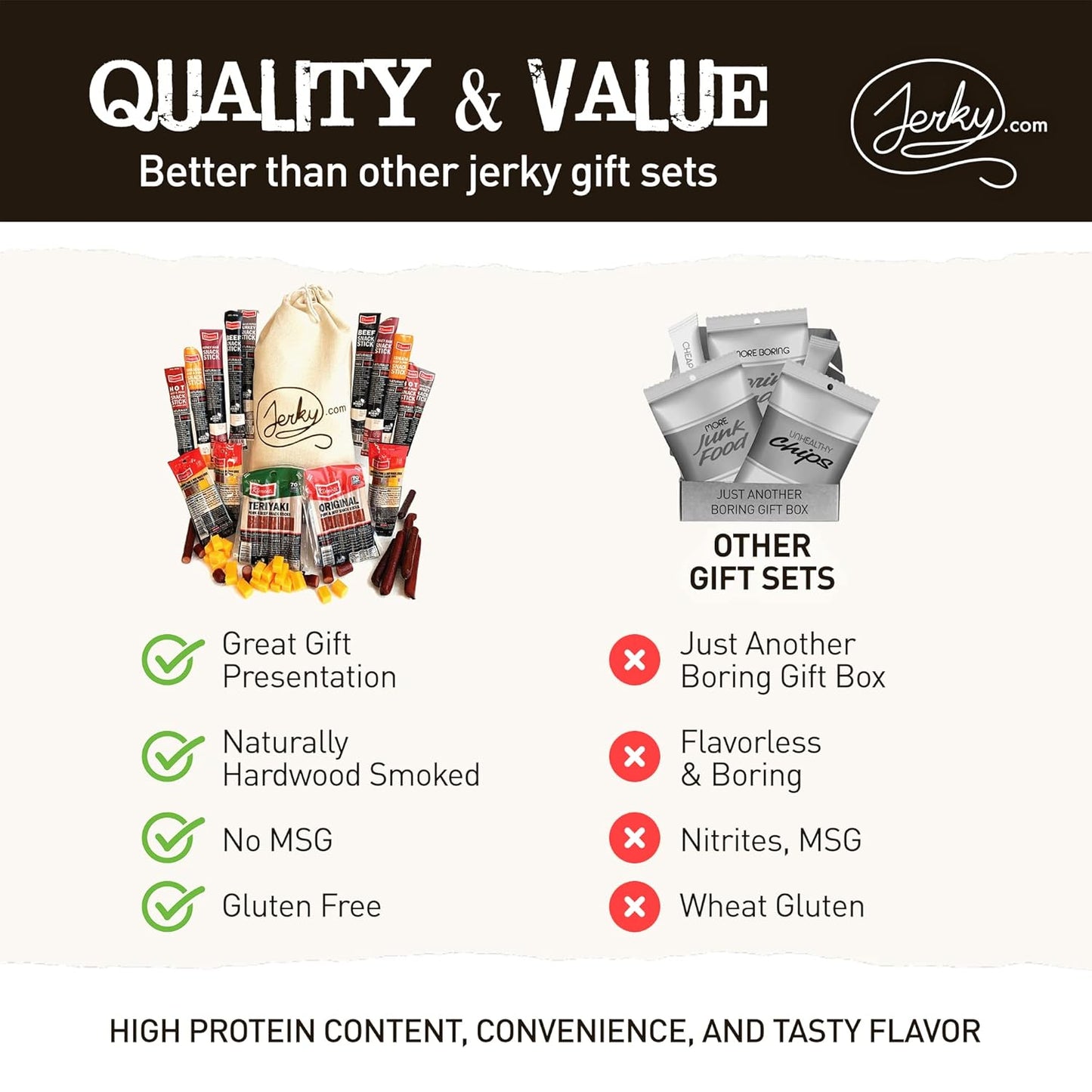 Jerky.com 26pc Meat Sticks Variety Pack | Healthy Snack for Adults | Low Sugar & High Protein | Gluten Free & Keto Meat Sticks | Pork, Turkey, Ham Beef Sticks & Cheese Sticks | Valentines Gifts for Him