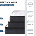 Queen Size Mattress, 10 Inch Hybrid Memory Foam Queen Mattress in a Box, Pressure Relief, Medium, CertiPUR-US