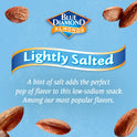Blue Diamond Almonds Low Sodium Lightly Salted Snack Nuts, 100 Calorie Packs, 0.6 Ounce (Pack of 32)