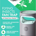 STEM Flying Insect Fan Trap for Indoor Bug Control, Attracts Mosquitoes, Fruit Flies, and House Flies, Plug-in Fan with UV Light, Starter Kit Includes 1 Device and 5 Glue Traps
