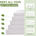 EGOHOME Full Size Memory Foam Mattress, 8 Inch Bed Mattress in A Box with Cooling Green Tea Gel, Pressure Relief with Medium Firm Support, CertiPUR-US Certified, 75''L x 54''W, ‎37.3 pounds White