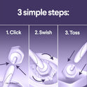 CLOROX Scentiva ToiletWand Toilet Cleaner Refills, Toilet brush, Lavender and Jasmine, 10 Count