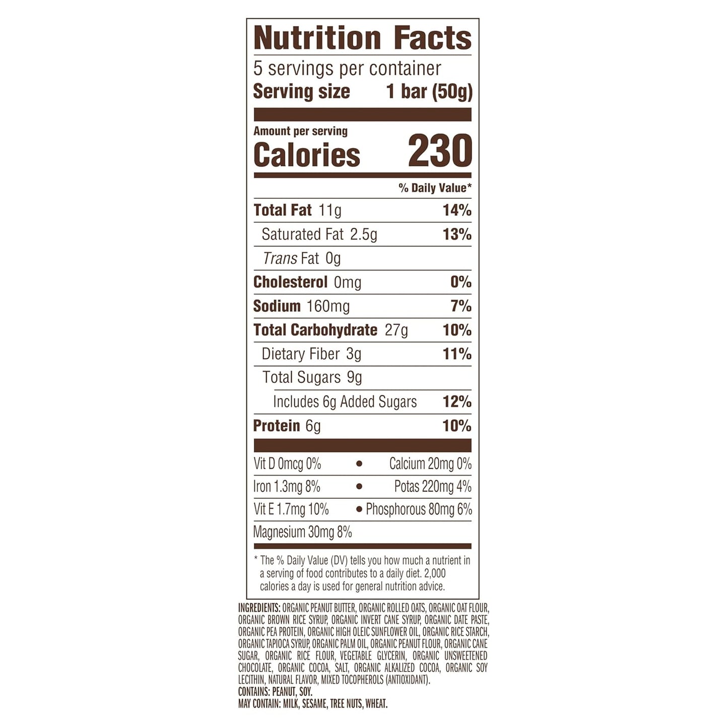 CLIF Nut Butter Bar - Chocolate Peanut Butter - Energy Snack Bars - Non-GMO - USDA Organic - Plant Based - Low Glycemic - 1.76 oz. (5 Pack)