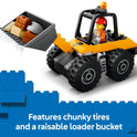 LEGO City Yellow Construction Wheel Loader Building Sensory Toy - Construction Vehicle Toy for Toddlers, Boys and Girls, Ages 4+ - Educational, Learning Gift Idea for Preschoolers - 60450
