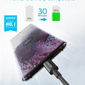 Anker USB C to USB C Cable, Type-C 60W Fast Charging Cable (6 FT, 2Pack) for iPhone 17 Series, iPad mini 6 and More (Black)