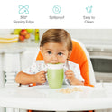 Munchkin Sippy Cup for 6 Month Old and Up, Spill Proof Miracle 360 Toddler Cups with Transition Handles, 7 Ounce, 2 Pack, Blue/Green